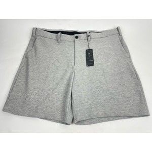 Shaquille O'Neal Knit Shorts, Men's Size 50, Heather Gray NEW NWT